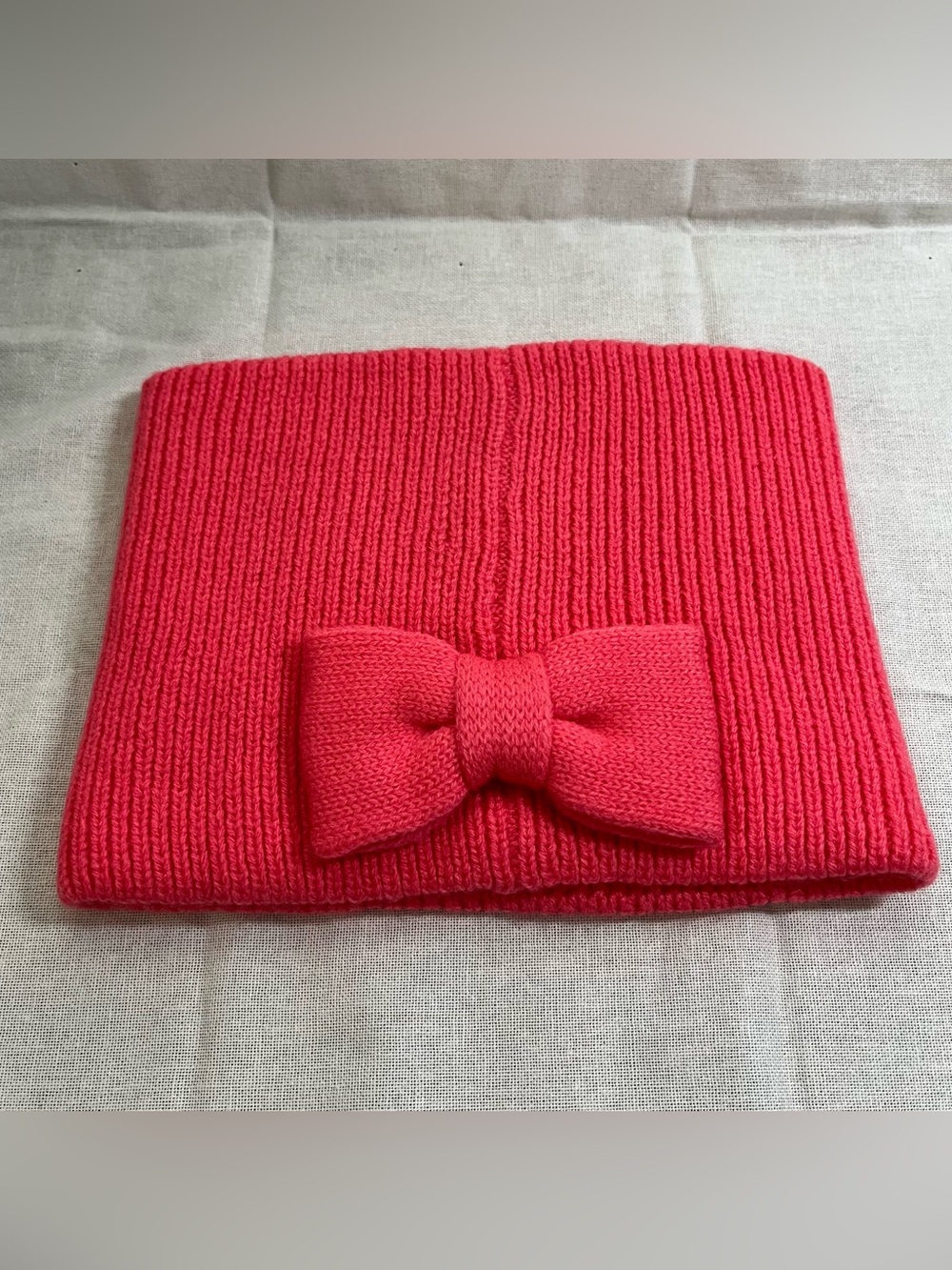 kate spade Ribbed Knit Headband with Bow - Pink - NWT